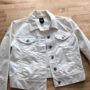 White soft denim Gap jacket